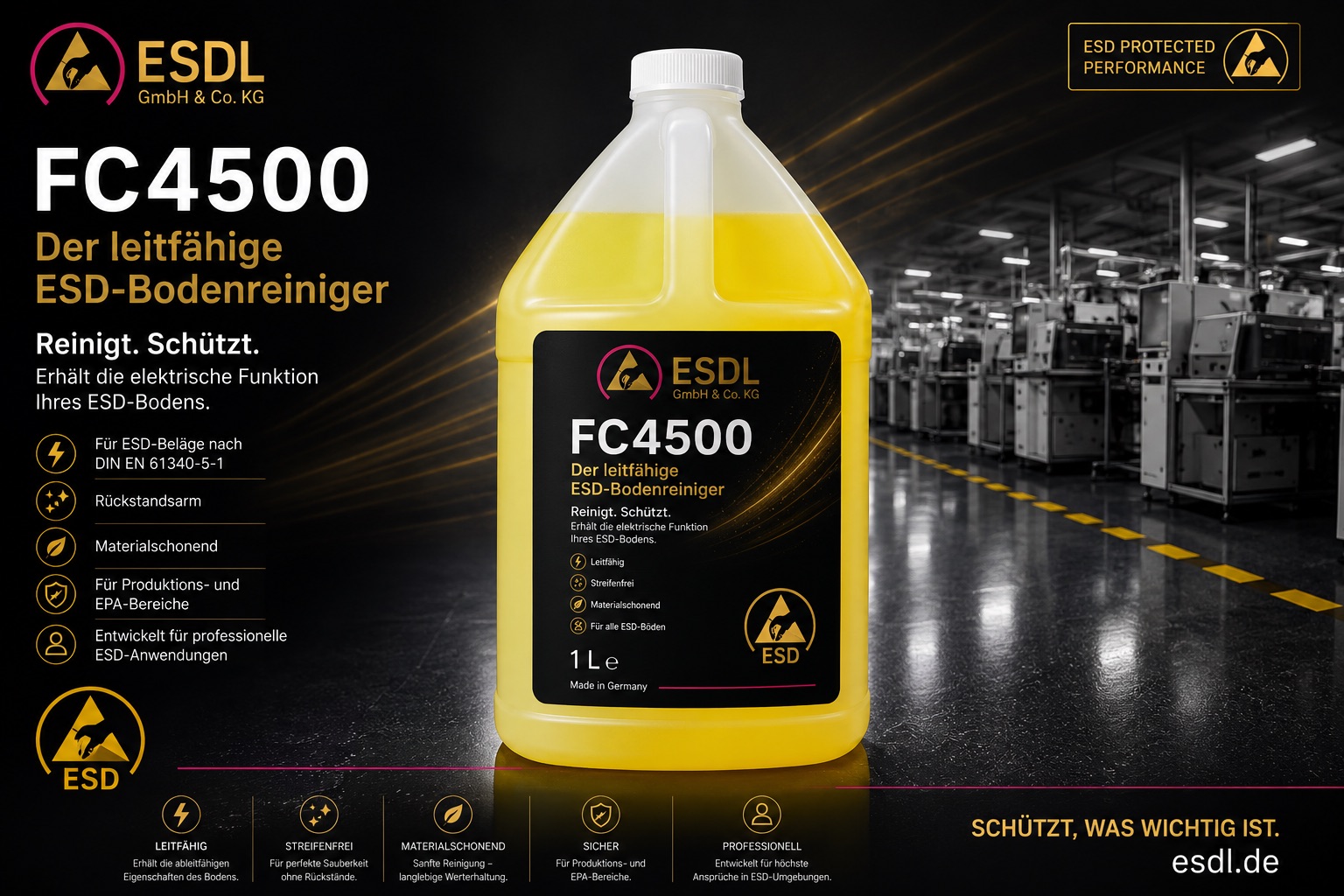 ESD-Bodenreiniger